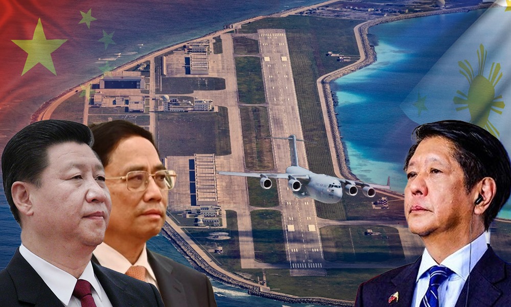 Why should the Philippines also build permanent structures in the South China Sea like China and Vietnam?
