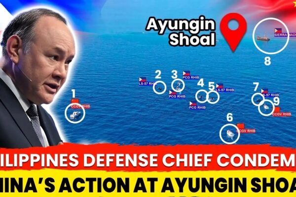 Philippines Defense Chief Condemns Latest Chinese Escalation at Ayungin Shoal Philippines Defense Chief Condemns Latest Chinese Escalation at Ayungin Shoal
