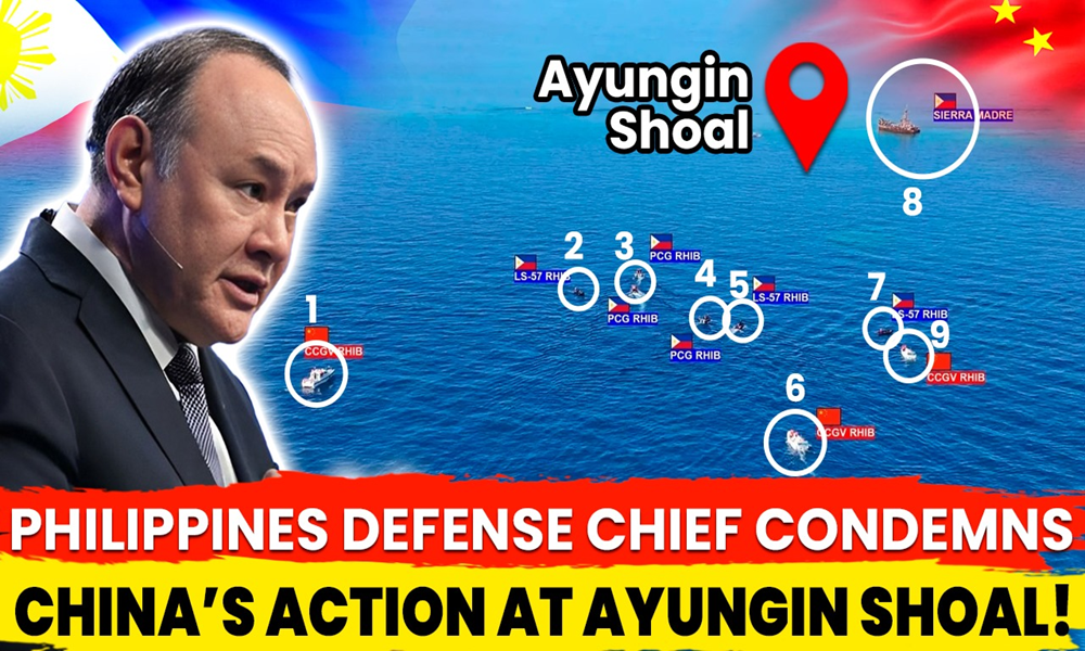 Philippines Defense Chief Condemns Latest Chinese Escalation at Ayungin Shoal
