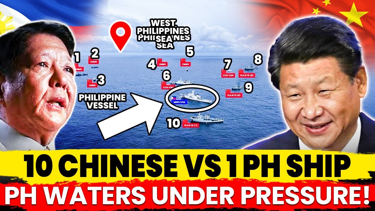 10 Chinese Ships vs 1 Philippine Vessel - indopacific report