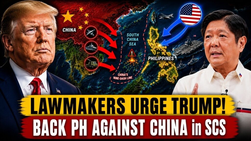 U.S. Lawmakers Urge TRUMP to Back Philippines Against China in the SCS