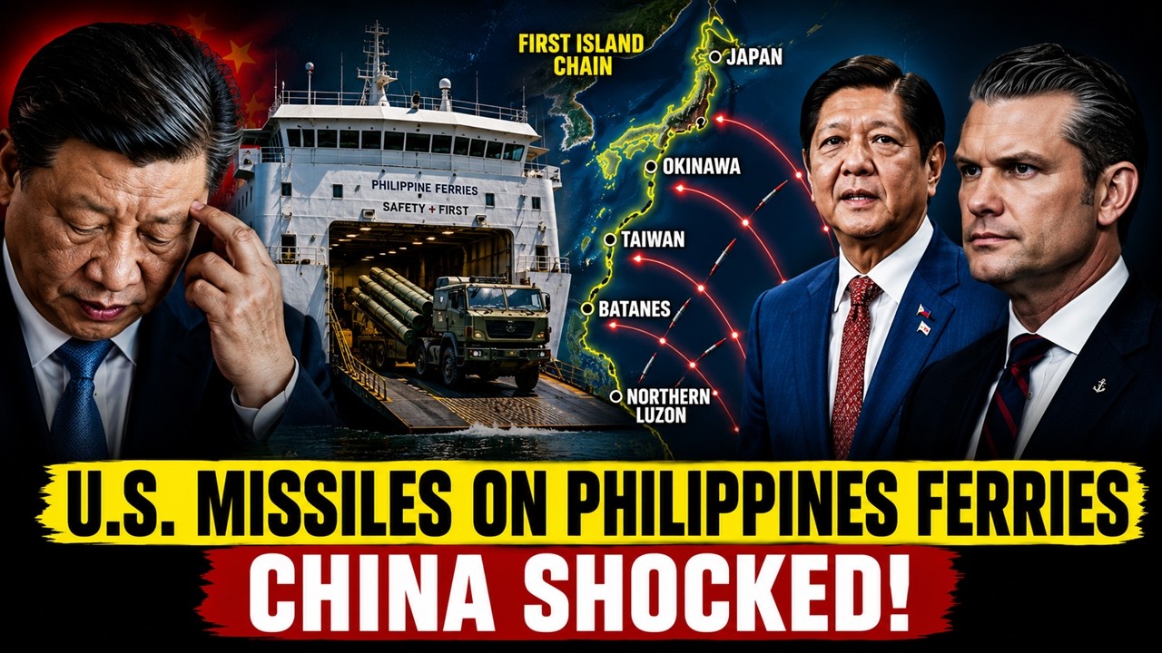U.S. Marines Use Commercial Ferries to Haul Anti Ship Missiles Across the Philippines