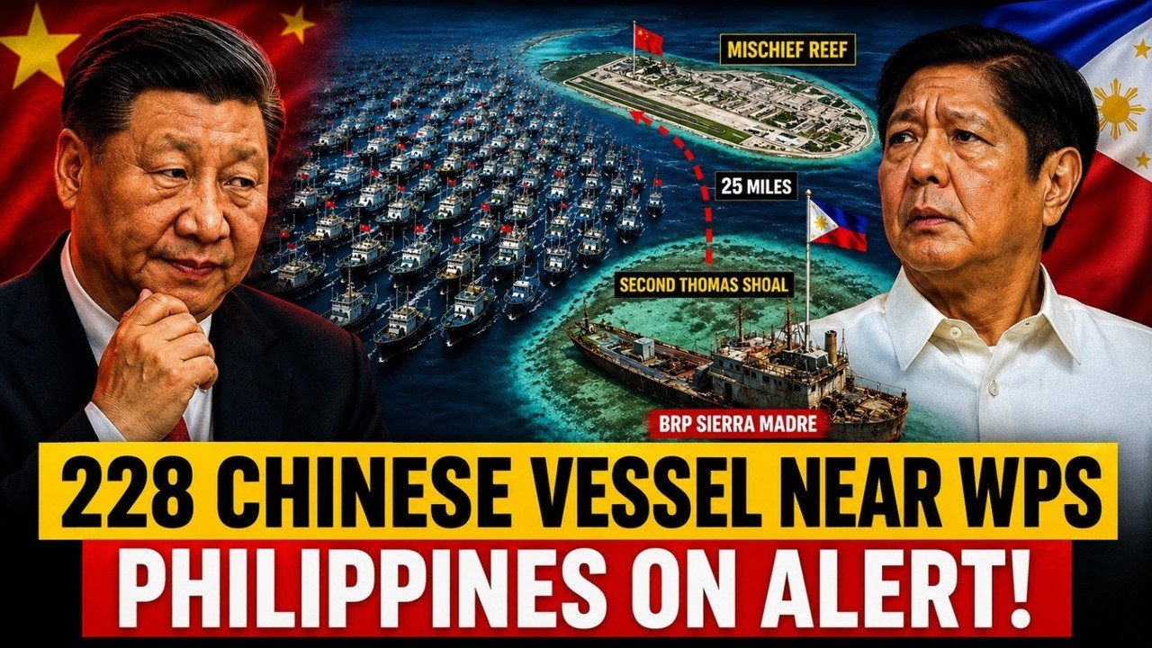 225 Chinese Ships Swarm Philippines Near Scarborough Shoal — What Is China Planning?